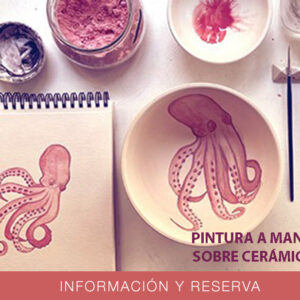 Ilustración sobre cerámica